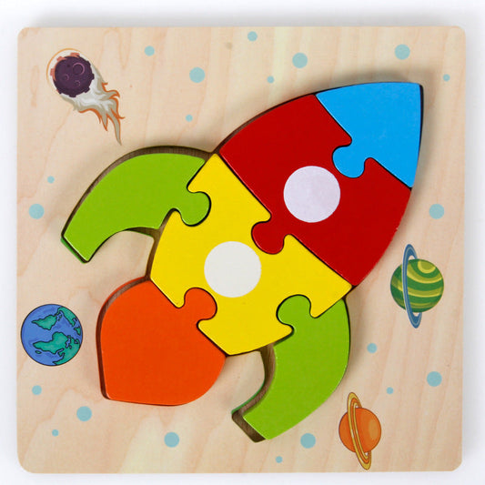 Quebra Cabeça de Madeira Montessoriano